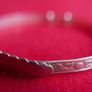 Solid Sterling Silver Vintage Bangle  Expandable Buckle 7,07g Image 8