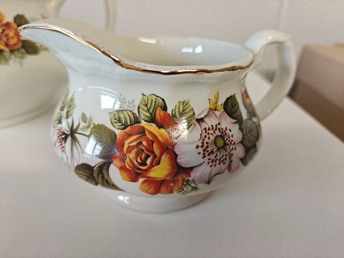 Vintage English Ironstone Tea Set from Royal Brampton