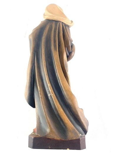 Vintage wooden Madonna and baby Jesus figurine