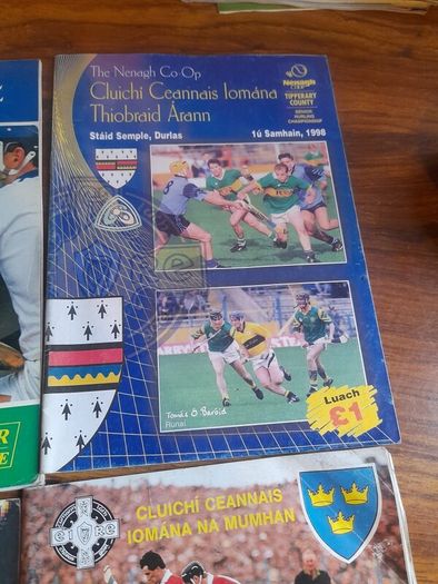 Vintage Tipperary Hurling Programmes