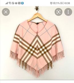 Burberry vintage pale pink poncho