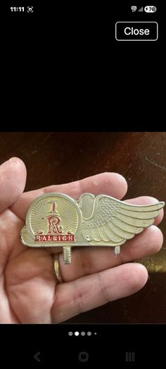 Vintage Raleigh Bike Emblem Badge