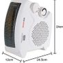 2000w Upright and Flatbed Fan Heater with 2 Heat Settings / Cool Blow Fan / Variable Thermostat / Frost Watch / Overheat Protection / BEAB and GS Safety Approved (FREE POSTAGE) Image 6
