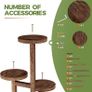 5 Tier Tall Plant Stand Indoor, Corner Wood Plant Shelf for Multiple Plants, Tiered Round Flower Stand for Patio Garden Balcony Living Room Bedroom Image 6