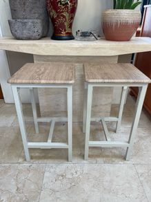 2 x Matching Kitchen Island Breakfast Bar Tall Stools - Can Deliver