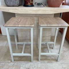 2 x Matching Kitchen Island Breakfast Bar Tall Stools - Can Deliver