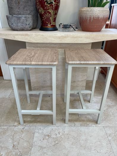 2 x Matching Kitchen Island Breakfast Bar Tall Stools - Can Deliver