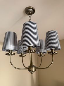 M&S striped chandelier ceiling light