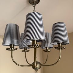 M&S striped chandelier ceiling light