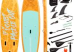 2-in-1 Inflatable Paddle Surf Board with Seat and Accessories Siros10'5