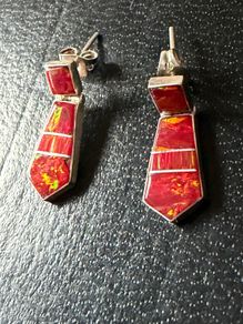 silver earrings