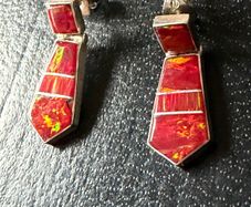 silver earrings