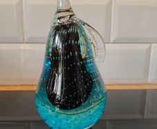 Collectors .. glass paperweight PEAR