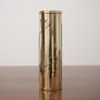Vintage Art Deco Revival Brass Cylindrical Vase by Dara International, Chicago, 1983 Image 9