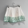 Pre Owned Primark White & Green Embroidered Skort Image 5