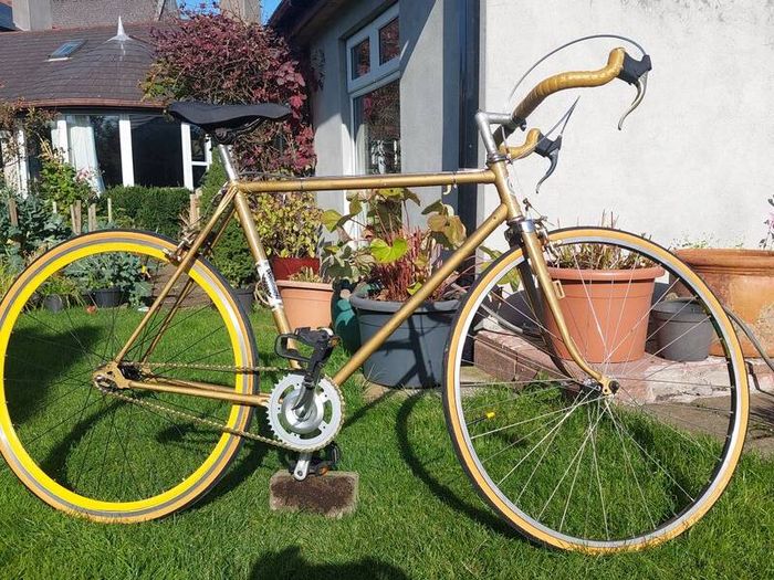 Vintage Puch rebuilt as fixie