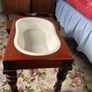Victorian Mahogany table porcelain baby bath/bidet Image 5