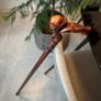 Unique Handmade Walking Stick, Skull Handle, Never Used Image 2