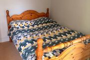 Double bed base and mattress