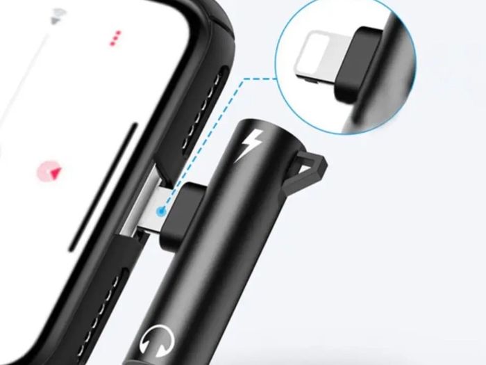 2in1 Charger Audio Headphone Adapter Dock For iPhone 13 12 11 Pro XR XS 14 8 SE