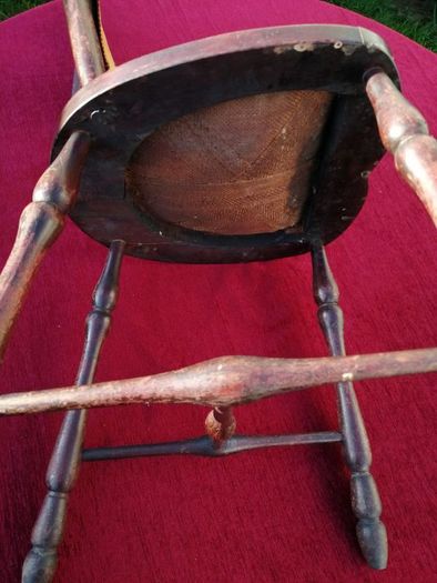 Antique Art Nouveau Rustic Ladies Chair c. 1880