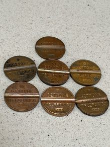 Telephone Token Italian lot of 7