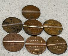 Telephone Token Italian lot of 7