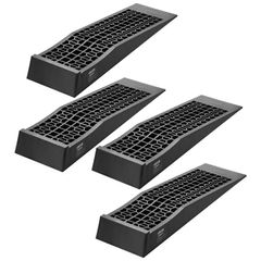 Car Ramps 4 PCS 9072 kg GVW Capacity 65 mm Lift Height, Portable Low Profile Car Service Ramps for Home Garage Maintenance & Oil Changes, Heavy Duty for Low Chassis Vehicle & Support Jack