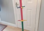 pencil effect coat stand