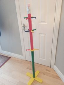 pencil effect coat stand