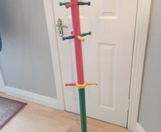 pencil effect coat stand