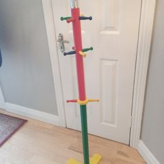 pencil effect coat stand