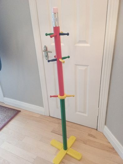 pencil effect coat stand