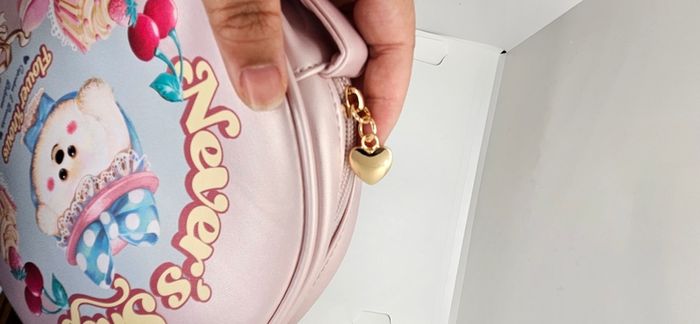 Flower Knows Never's Shop Collection Round Cookie Pink Shoulder Crossbody Bag