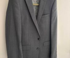 Remus Uomo Slim Fit Grey Wool Rich Suit (36R / 32S)