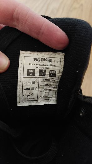 Kids Rollerskates Rookie - size UK 4, EUR 37