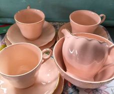 Vintage Grindley Peach Petal Tea Set