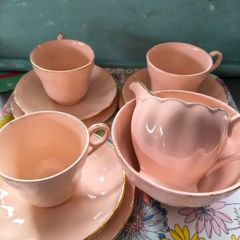 Vintage Grindley Peach Petal Tea Set