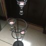 BRAND NEW Cast Iron Candle holder with 3 glass holders Image 5