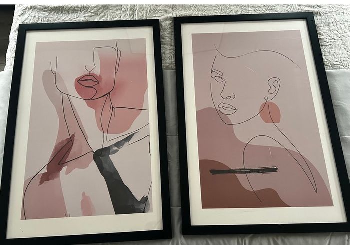 Framed line art