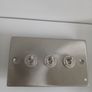 Brushed steel toggle light switches - 3 and 4 gang Image 8