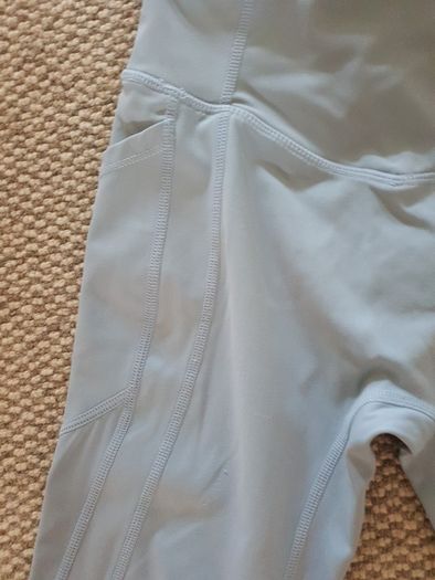 Gym and Coffee Duck Egg Blue Leggings- Size XS