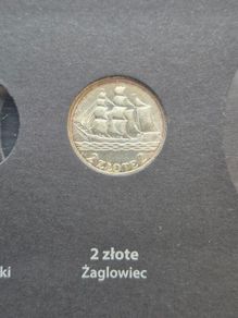 Poland 2 zlote silver coin 1936 Seaport