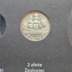 Poland 2 zlote silver coin 1936 Seaport