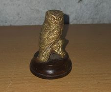 brass owl figurine