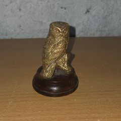 brass owl figurine
