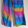 VINTAGE 1990s rainbow tie dye corduroy cotton flares S M Made in India Pride lgbtq festival Image 5