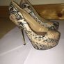 Lipsy Snakeskin Heels Image 3