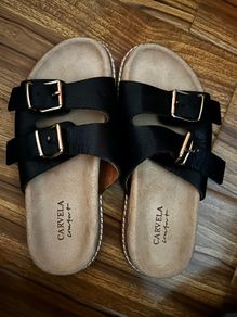Leather flip flop