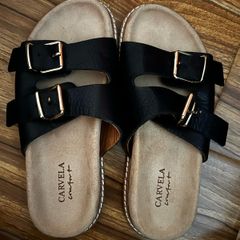 Leather flip flop